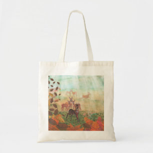 Roe Deer Capreolus capreolus in Forest Sunlight Tote Bag