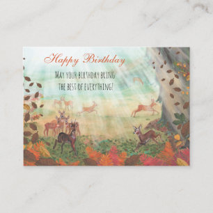 Roe Deer in Forest Sunlight Customisable Enclosure Card