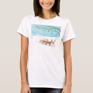 Roe Deer in Winter T-Shirt