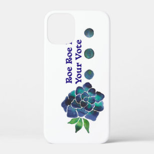 Roe Roe Roe Your Vote Blue Watercolor Rose Case-Mate iPhone Case