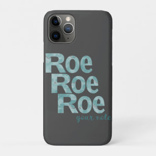 Roe Roe Roe Your Vote in Green Case-Mate iPhone Case