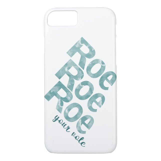 Roe Roe Roe Your Vote in Green Case-Mate iPhone Case (Back)