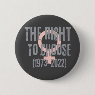 Roe V Wade Death Date Typography  6 Cm Round Badge