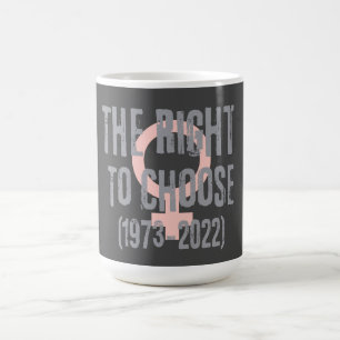 Roe V Wade Death Date Typography Coffee Mug
