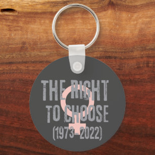 Roe V Wade Death Date Typography  Key Ring