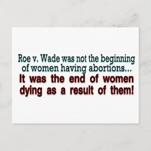 roe v. wade postcard