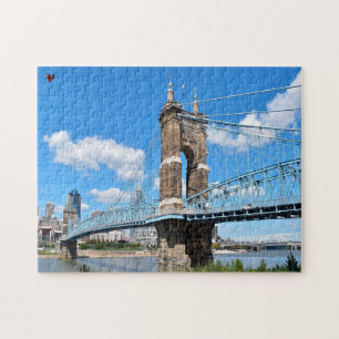 Roebling Bridge Ohio Jigsaw Puzzle