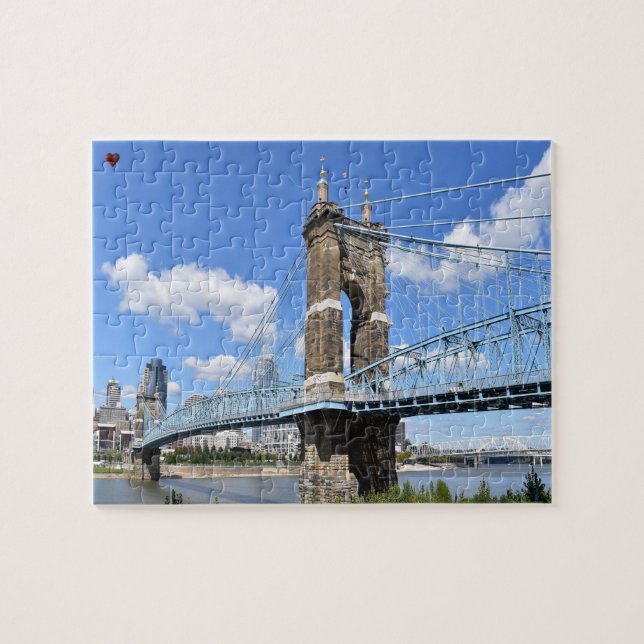 Roebling Bridge Ohio Jigsaw Puzzle (Horizontal)