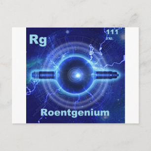 roentgenium postcard