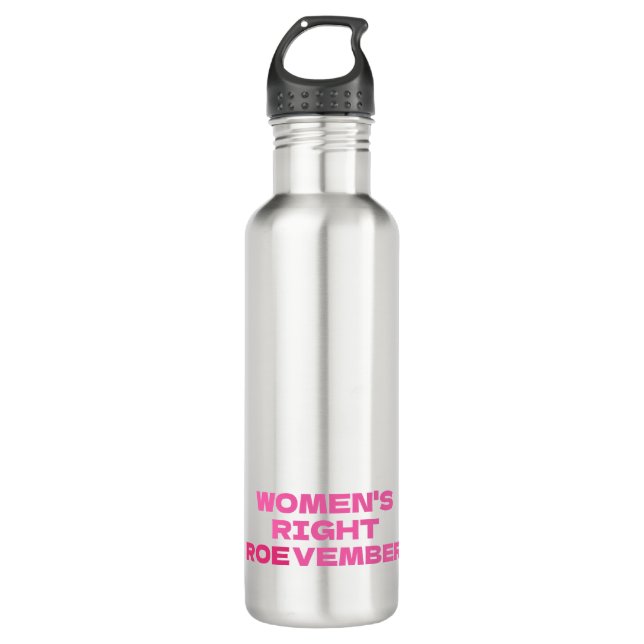 ROEVEMBER Women's Right Pro Choice Abortion  710 Ml Water Bottle (Front)