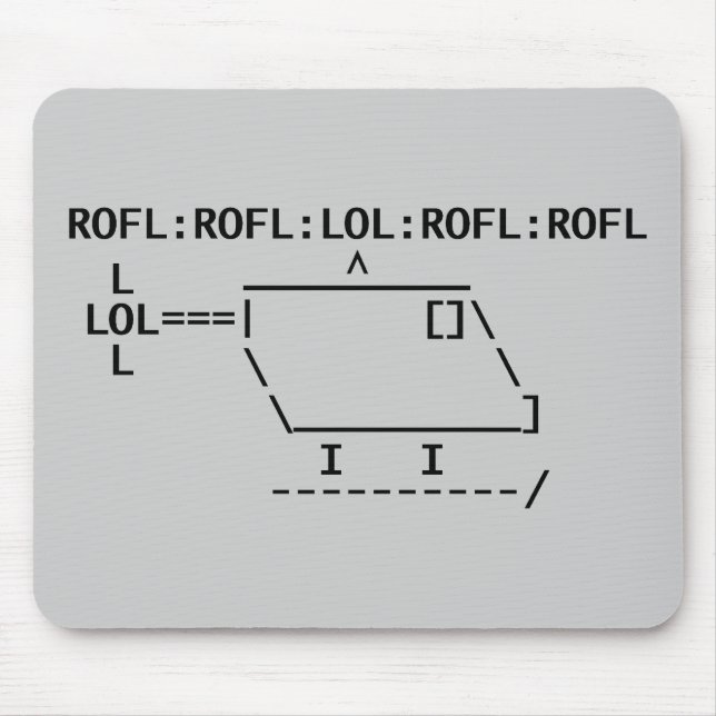 ROFLcopter Mouse Mat (Front)