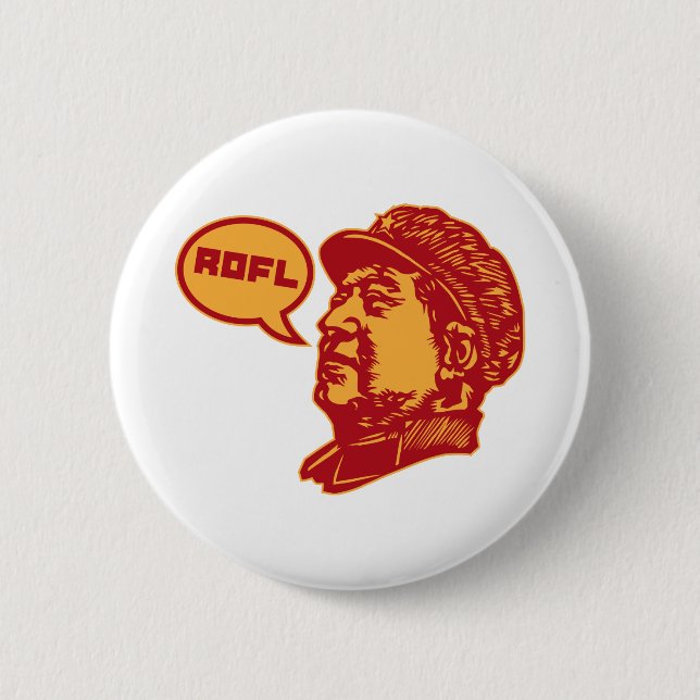 ROFLMAO 6 CM ROUND BADGE (Front)