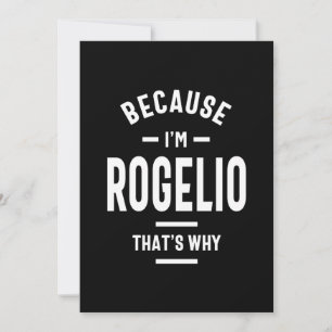Rogelio Personalised Name Birthday Thank You Card