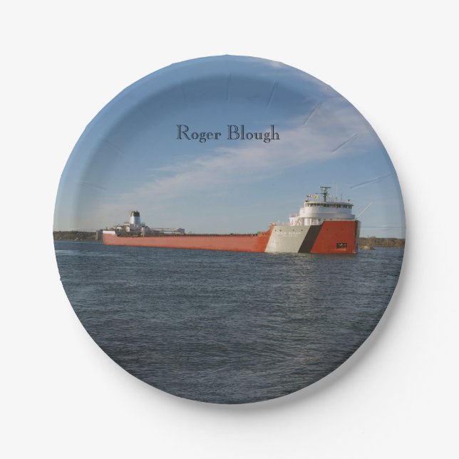 Roger Blough paper plate (Front)