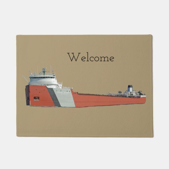 Roger Blough welcome mat (Front)
