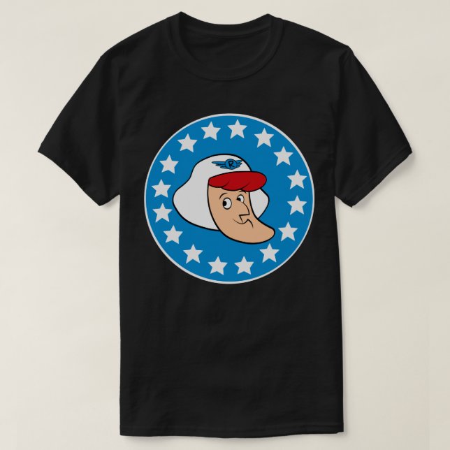 Roger Ramjet 60s Cartoon American Hero  T-Shirt (Design Front)