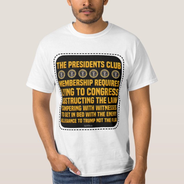 Roger Stone Founding Member Of The Presidents Club T-Shirt (Front)