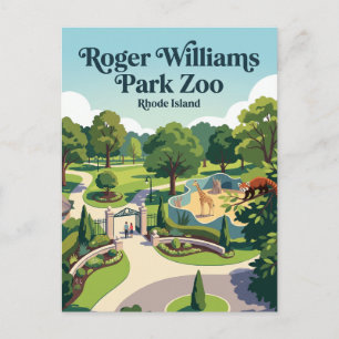 Roger Williams Park Zoo Rhode Island Postcard