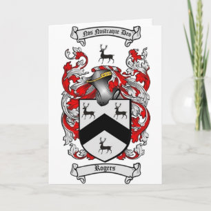 ROGERS Family Crest Card