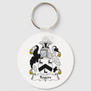 Rogers Family Crest Key Ring