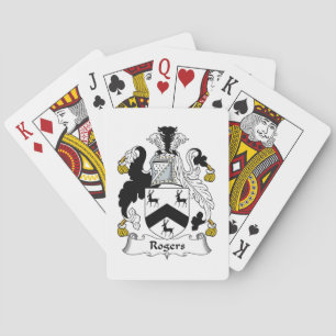 Rogers Family Crest Playing Cards