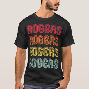 ROGERS Gift Surname Funny Retro Vintage 80s Birthd T-Shirt