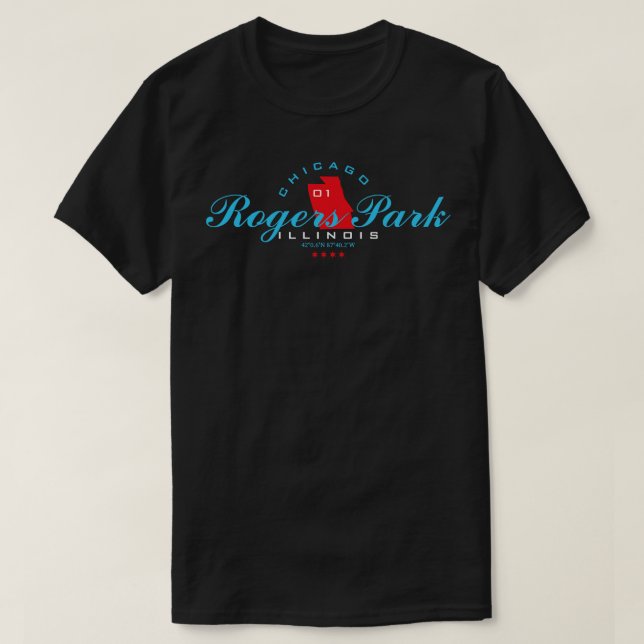 Rogers Park Chicago T-Shirt (Design Front)