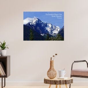 Roger's Pass Summit Poster Print