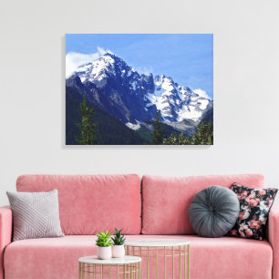 Roger's Pass Summit Stretched Canvas Print