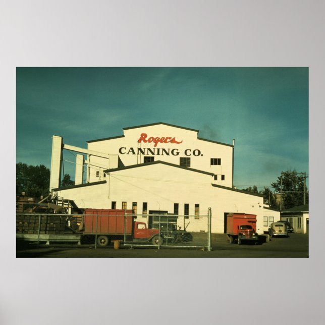 Rogers pea canning plant Milton-Freewater OR Poster (Front)