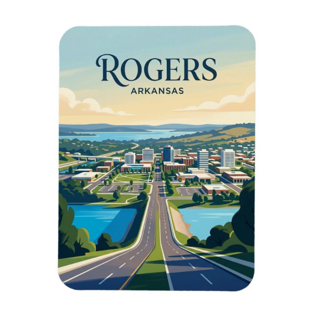 Rogers USA Magnet (Vertical)
