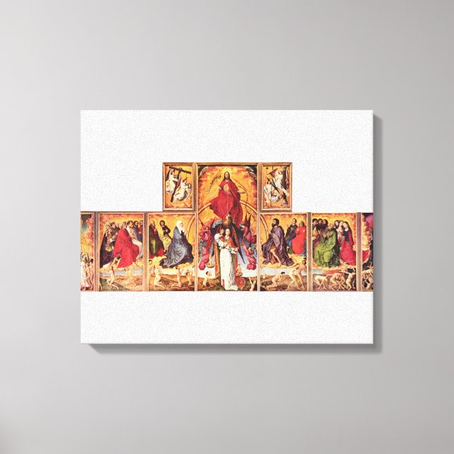Rogier van der Weyden - Altar of Last Judgement Canvas Print (Front)