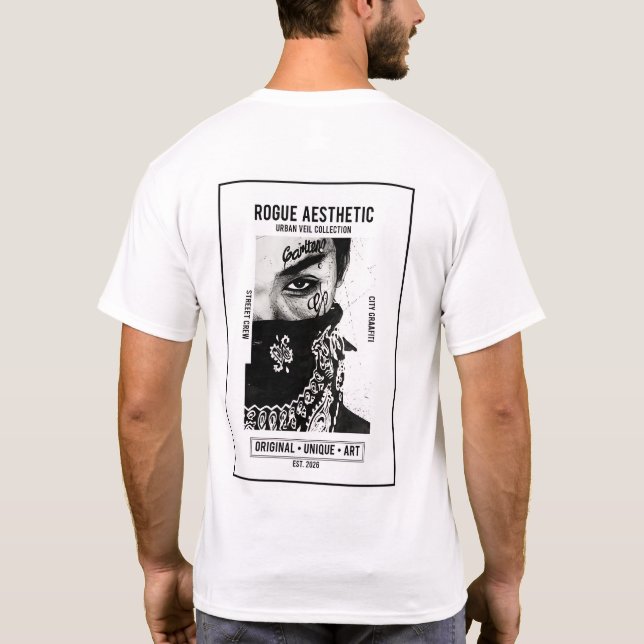 Rogue Aesthetic Urban Veil T-Shirt (Back)