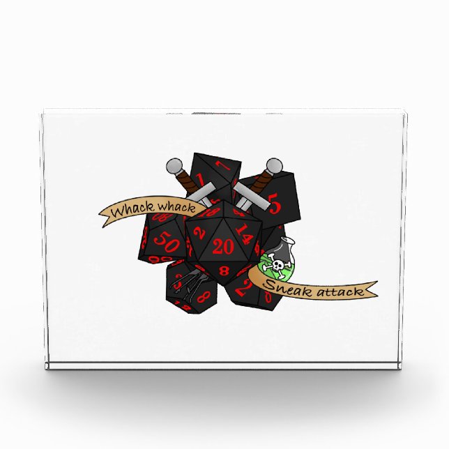 Rogue Dice Design Photo Block (Front)