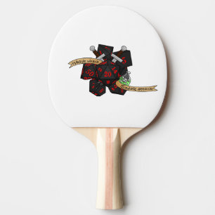 Rogue Dice Design Ping Pong Paddle