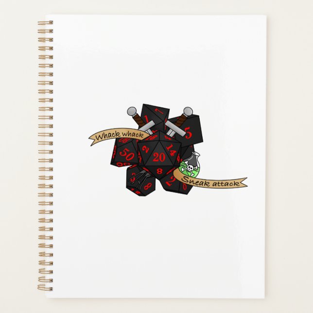 Rogue Dice Design Planner (Front)