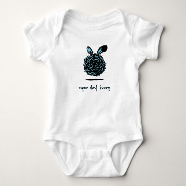 Rogue Dust Bunny Baby Bodysuit (Front)