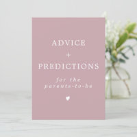 ROGUE Dusty Blush Pink Advice & Predictions Sign
