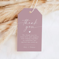 ROGUE Dusty Rose Blush Pink Thank You Favour 