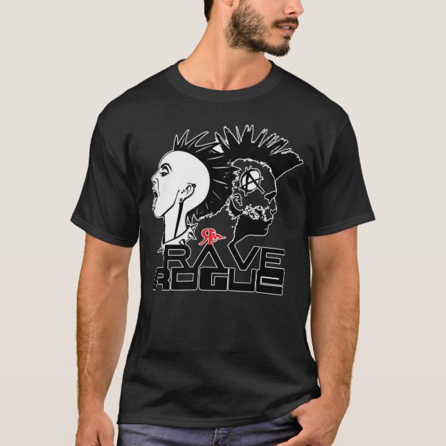 ROGUE RAVE DANCE TATTOO GRAFFITI T-SHIRT (Front)
