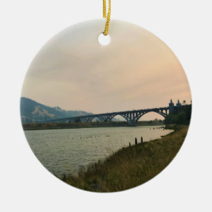 Rogue River, OR Ceramic Tree Decoration