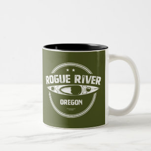 Rogue River, Oregon Two-Tone Coffee Mug