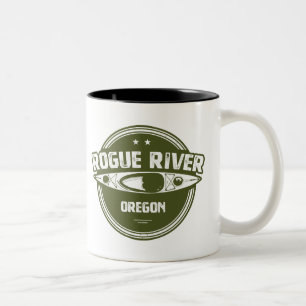 Rogue River, Oregon Two-Tone Coffee Mug