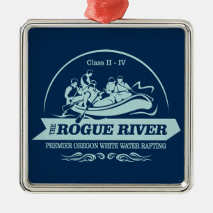 Rogue River (rafting2) Metal Tree Decoration