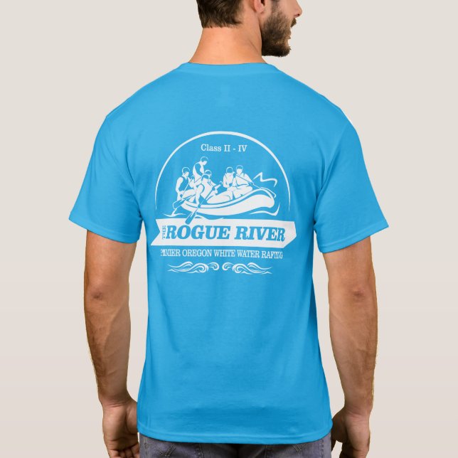 Rogue River (rafting2) T-Shirt (Back)