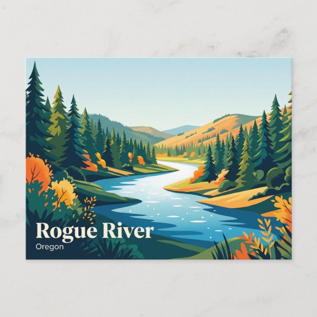 Rogue River USA Postcard (Front)