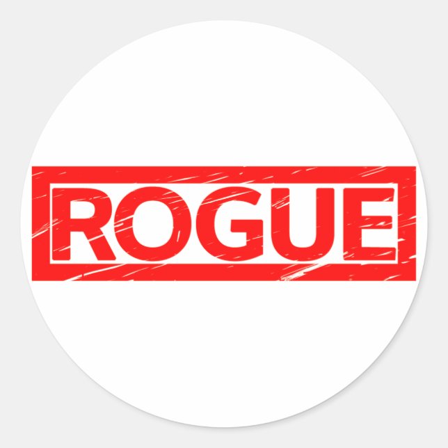 Rogue Stamp Classic Round Sticker (Front)