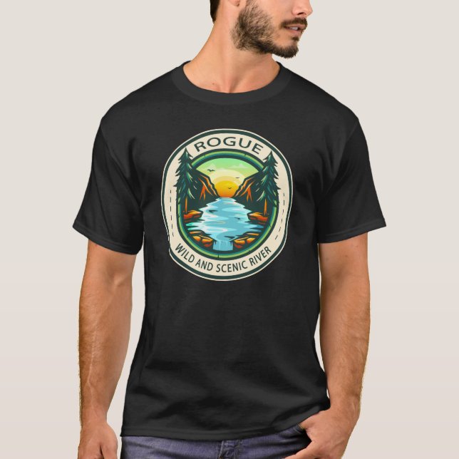 Rogue Wild and Scenic River Badge T-Shirt (Front)