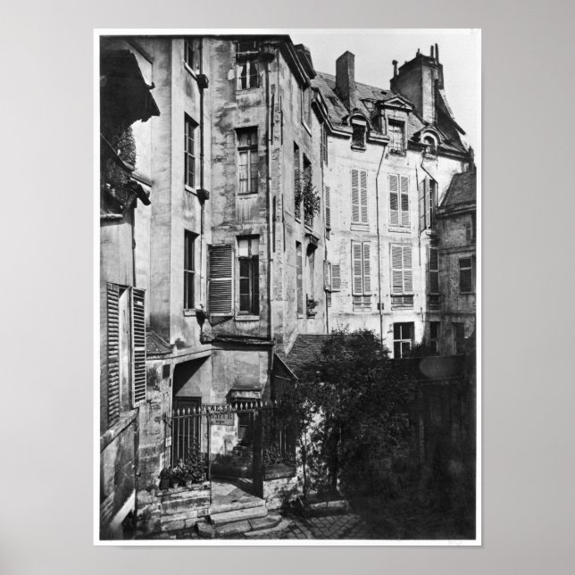 Rohan courtyard, Paris, 1858-78 Poster (Front)