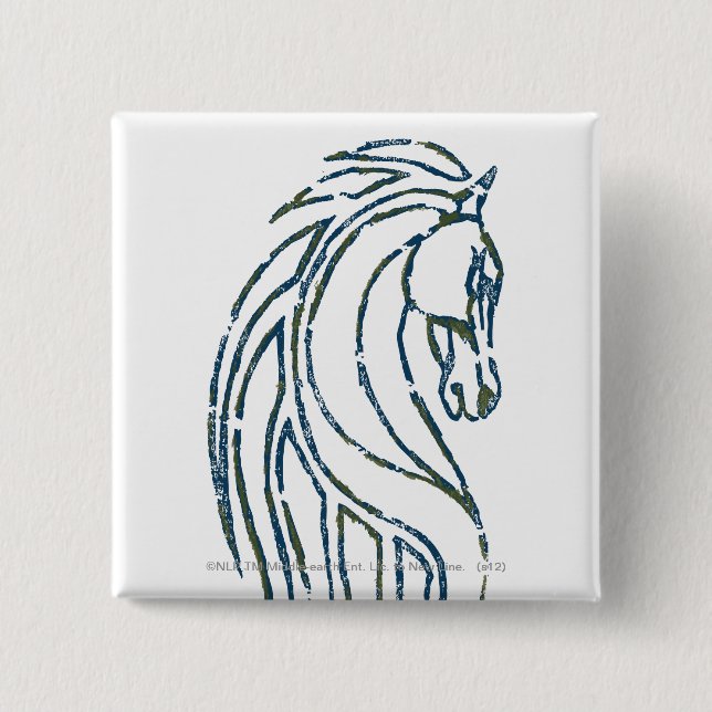 Rohan Kings Hall Banner 15 Cm Square Badge (Front)